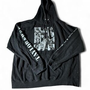 Taylor Swift Eras Tour Black Hoodie Size 2X — Concert Merch